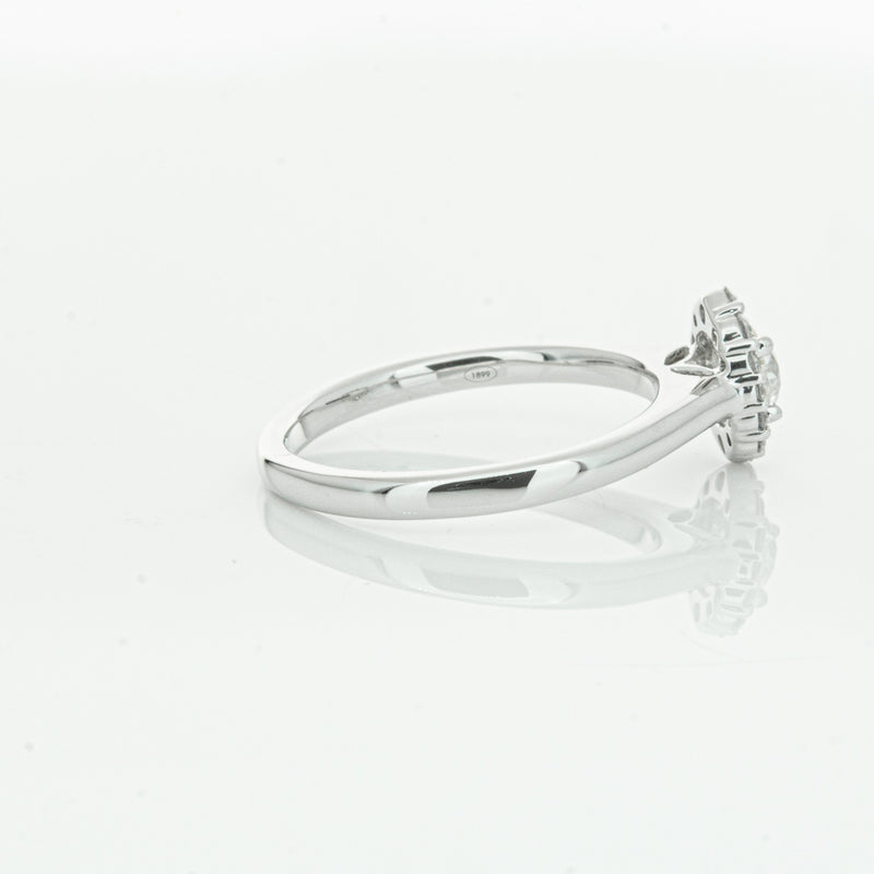 18ct White Gold .40ct Diamond Cello Ring-Ring-Walker & Hall