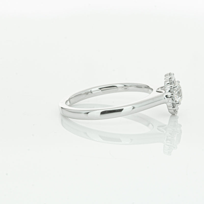18ct White Gold .40ct Diamond Cello Ring-Ring-Walker & Hall