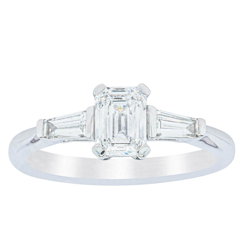 18ct White Gold .80ct Diamond Ring-Ring-Walker & Hall