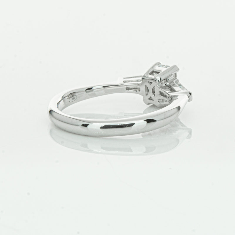 18ct White Gold .80ct Diamond Ring-Ring-Walker & Hall