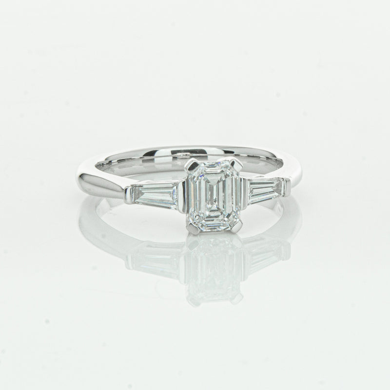 18ct White Gold .80ct Diamond Ring-Ring-Walker & Hall