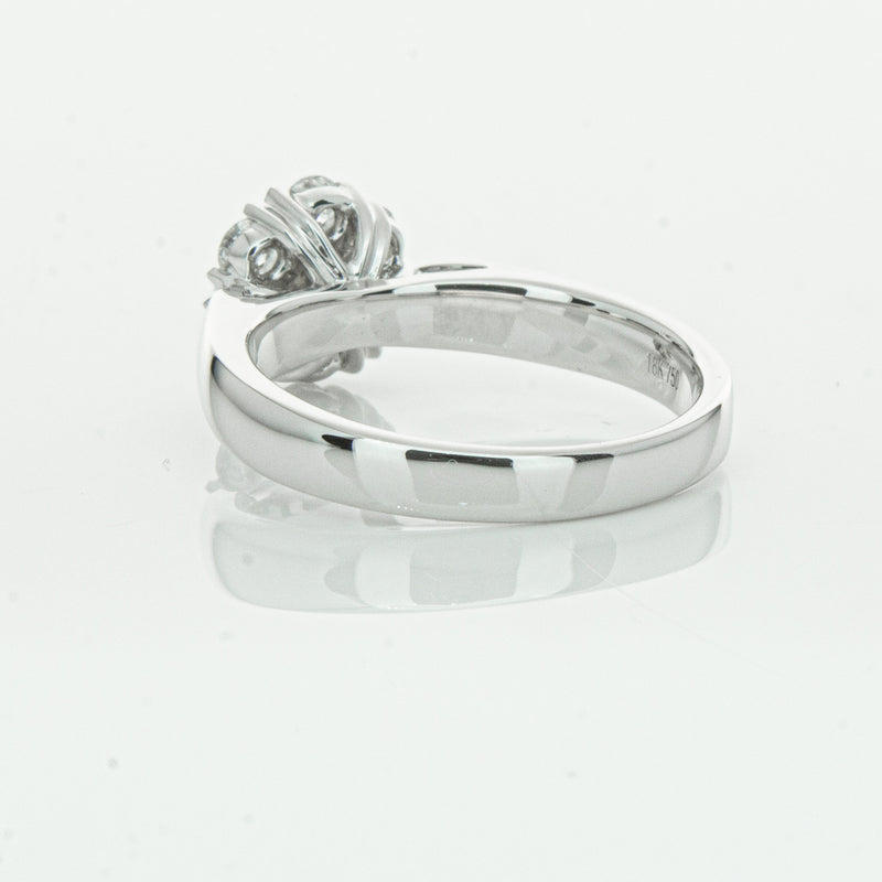 18ct White Gold .65ct Diamond Lotus Ring-Ring-Walker & Hall