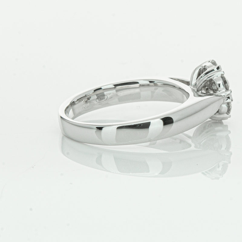 18ct White Gold .65ct Diamond Lotus Ring-Ring-Walker & Hall