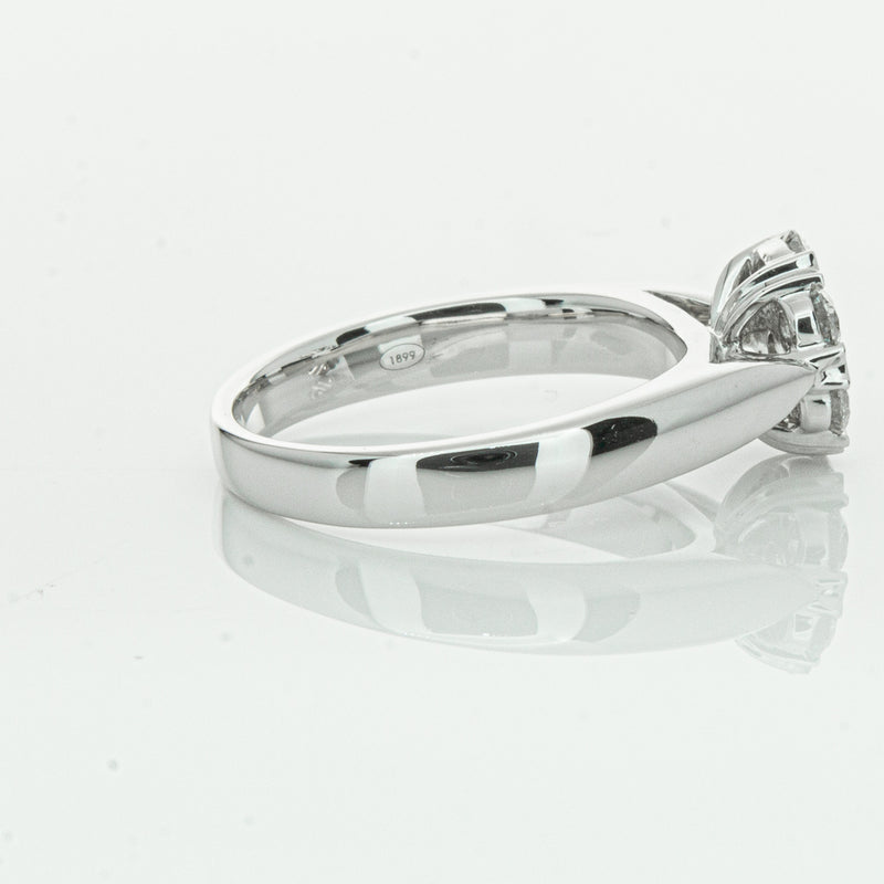 18ct White Gold .65ct Diamond Lotus Ring-Ring-Walker & Hall