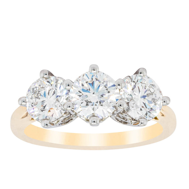 18ct Yellow Gold 2.11ct Diamond Coronado Ring-Ring-Walker & Hall