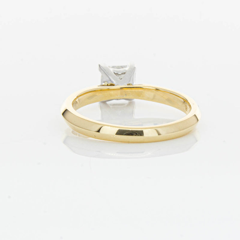 18ct Yellow Gold 1.00ct Princess Cut Diamond Venetian Ring-Ring-Walker & Hall