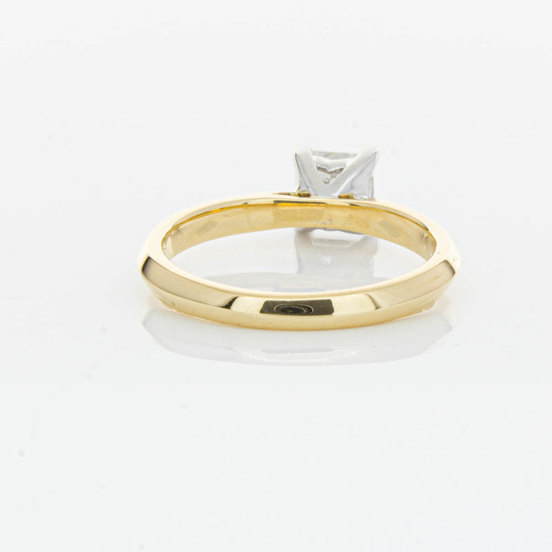 18ct Yellow Gold 1.00ct Princess Cut Diamond Venetian Ring-Ring-Walker & Hall