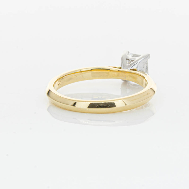 18ct Yellow Gold 1.00ct Princess Cut Diamond Venetian Ring-Ring-Walker & Hall