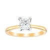 18ct Yellow Gold 1.00ct Princess Cut Diamond Royale Ring-Ring-Walker & Hall