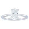 18ct White Gold 1.01ct Oval Cut Diamond Melba Ring-Ring-Walker & Hall