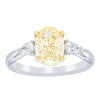 18ct White Gold Yellow Oval Cut Diamond Ayla Ring-Ring-Walker & Hall