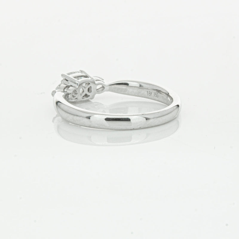 18ct White Gold .50ct Cushion Cut Diamond Ayla Ring-Ring-Walker & Hall