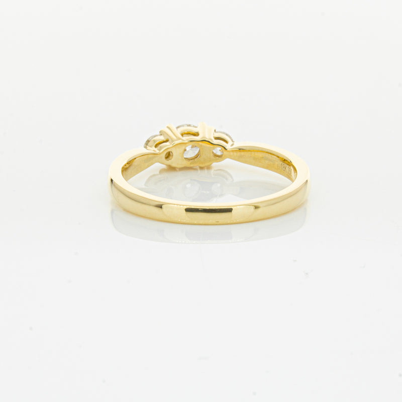 18ct Yellow Gold .30ct Diamond Elysian Ring-Ring-Walker & Hall