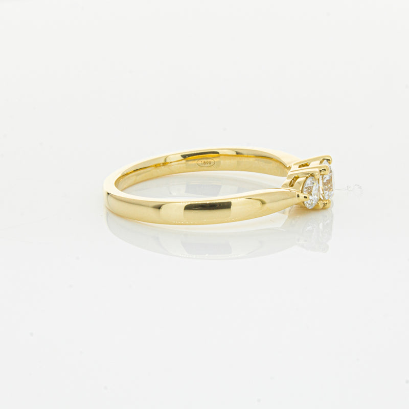 18ct Yellow Gold .30ct Diamond Elysian Ring-Ring-Walker & Hall