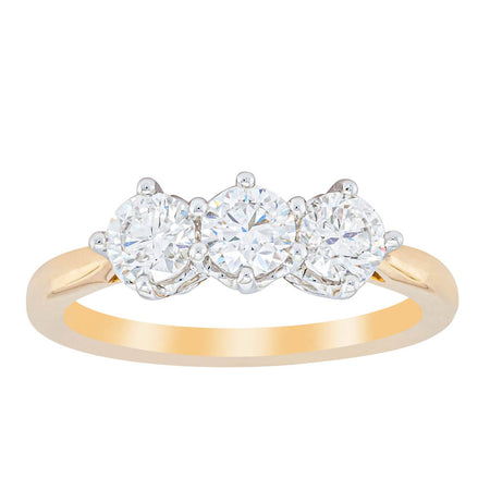 18ct Yellow Gold .93ct Diamond Coronado Ring-Ring-Walker & Hall