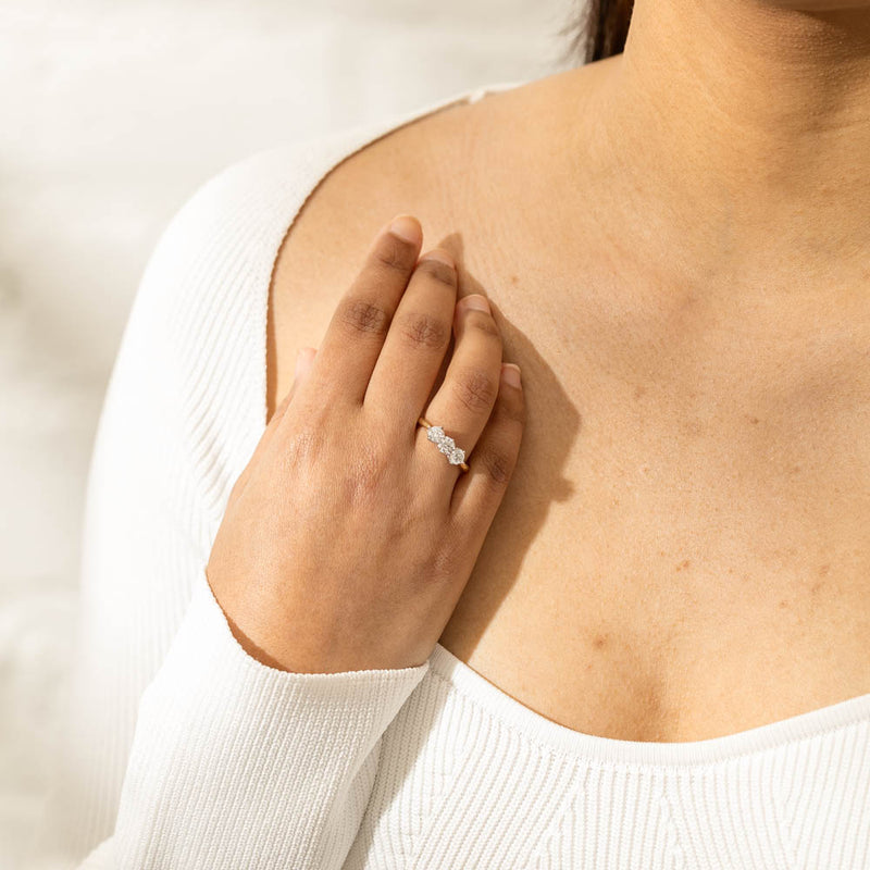 18ct Yellow Gold .93ct Diamond Coronado Ring-Ring-Walker & Hall