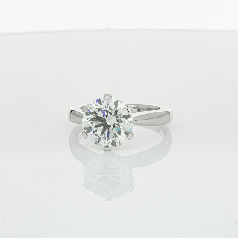 18ct White Gold 3.20ct Diamond Nova Ring-Ring-Walker & Hall