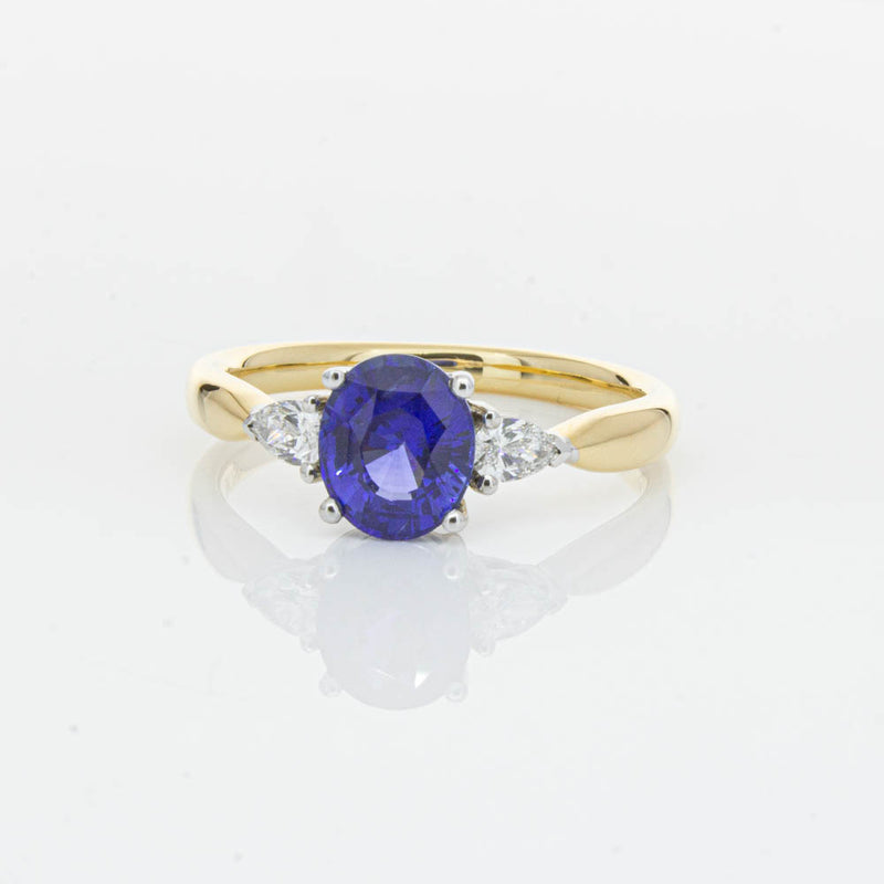 18ct Yellow Gold 1.47ct Sapphire & Diamond Ayla Ring-Ring-Walker & Hall