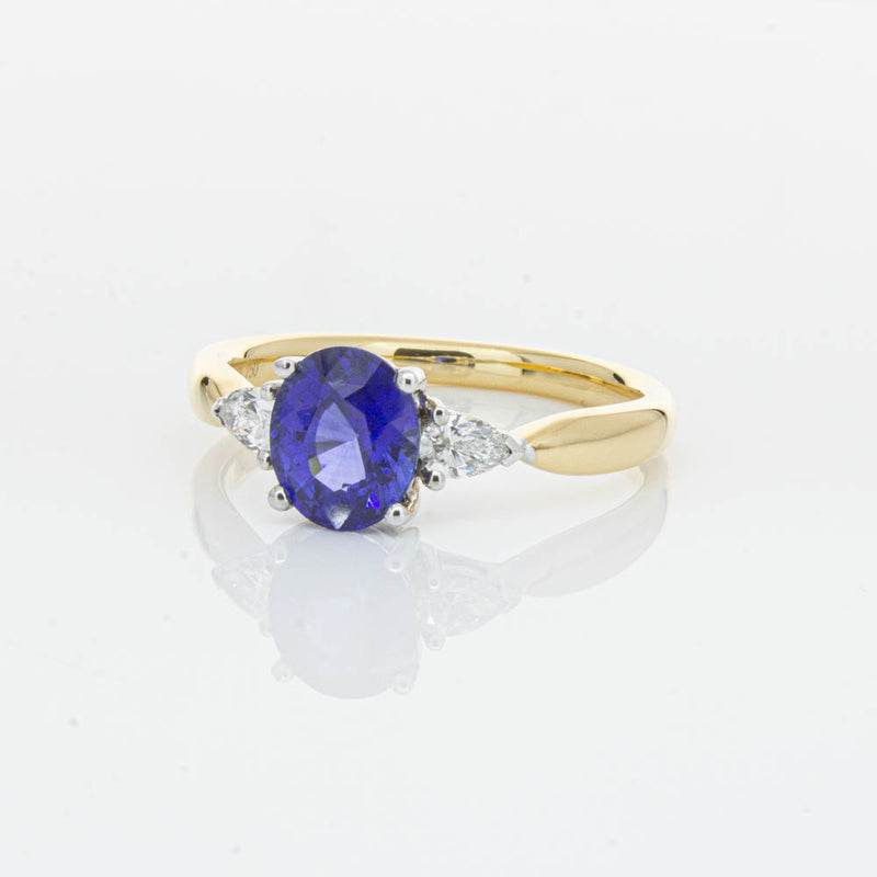 18ct Yellow Gold 1.47ct Sapphire & Diamond Ayla Ring-Ring-Walker & Hall