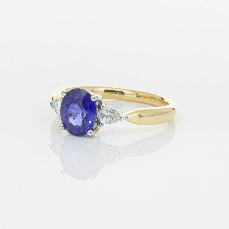 18ct Yellow Gold 1.47ct Sapphire & Diamond Ayla Ring-Ring-Walker & Hall