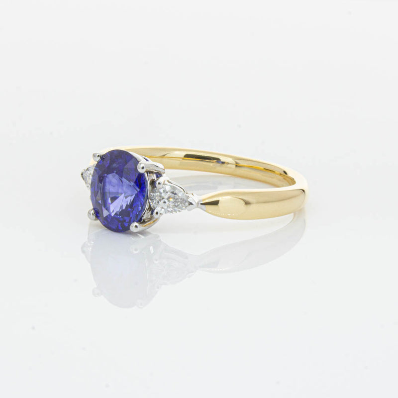 18ct Yellow Gold 1.47ct Sapphire & Diamond Ayla Ring-Ring-Walker & Hall