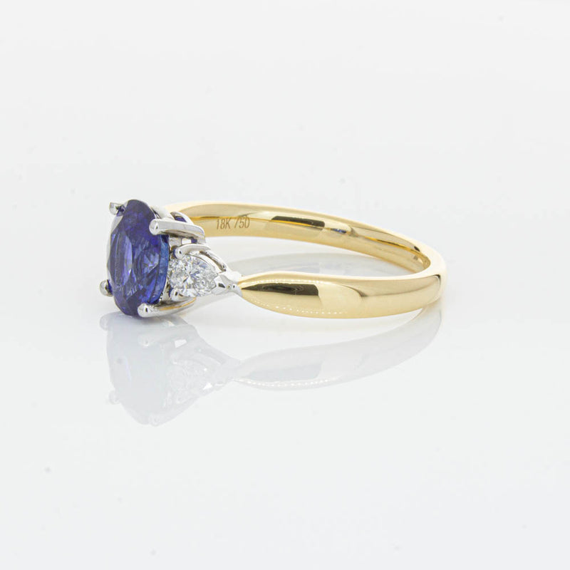 18ct Yellow Gold 1.47ct Sapphire & Diamond Ayla Ring-Ring-Walker & Hall