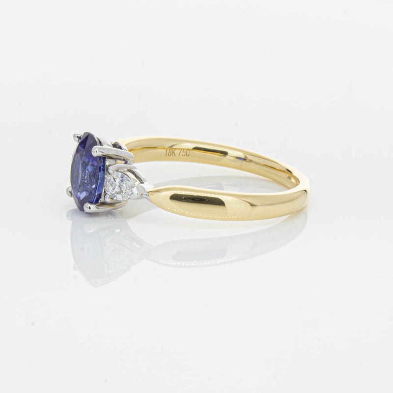18ct Yellow Gold 1.47ct Sapphire & Diamond Ayla Ring-Ring-Walker & Hall