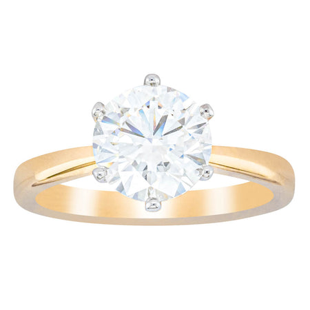18ct Yellow Gold 2.00ct Diamond Nova Ring-Ring-Walker & Hall