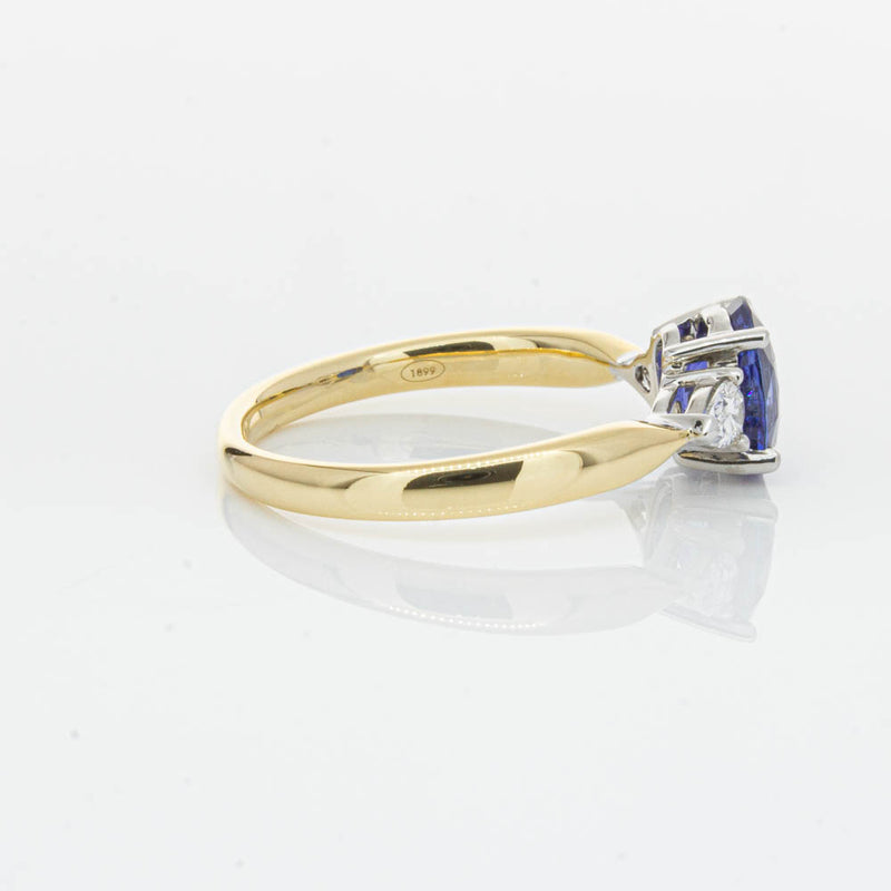 18ct Yellow Gold 1.47ct Sapphire & Diamond Ayla Ring-Ring-Walker & Hall