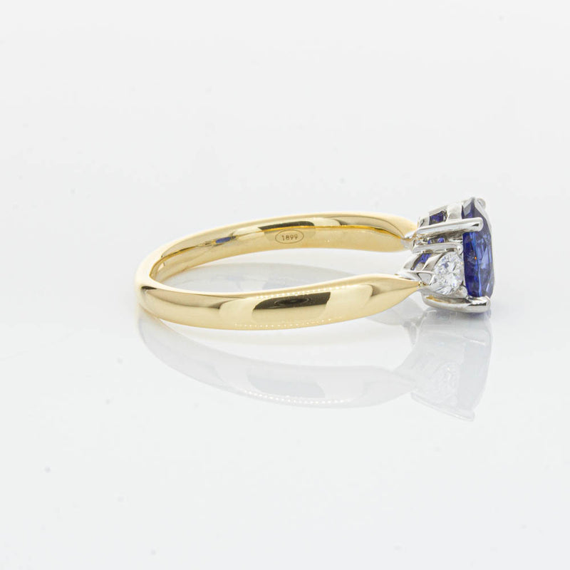 18ct Yellow Gold 1.47ct Sapphire & Diamond Ayla Ring-Ring-Walker & Hall