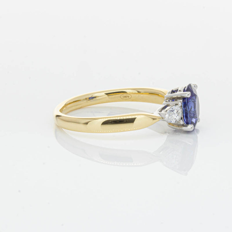 18ct Yellow Gold 1.47ct Sapphire & Diamond Ayla Ring-Ring-Walker & Hall