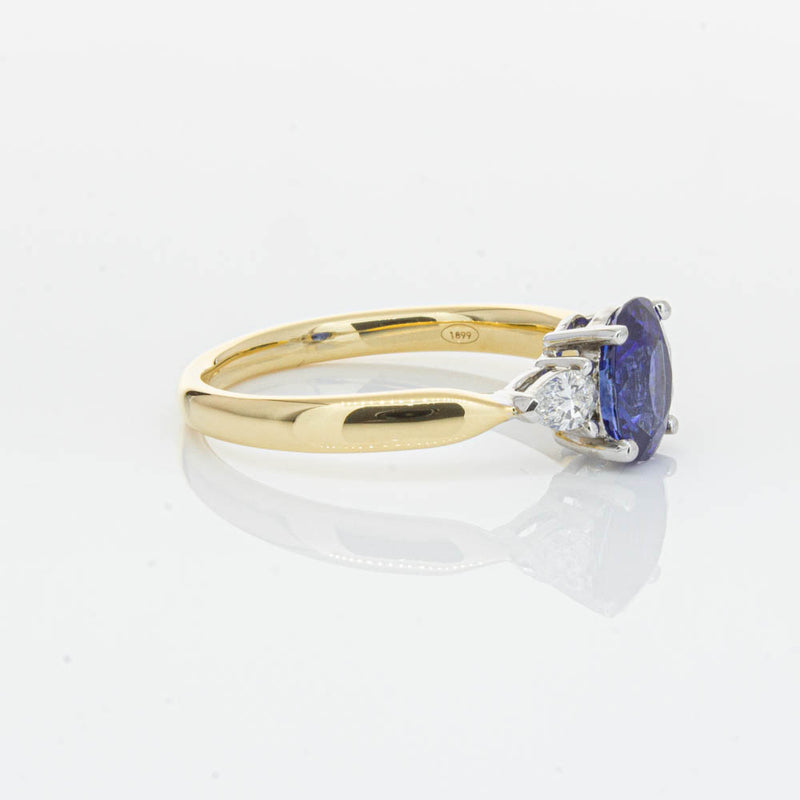 18ct Yellow Gold 1.47ct Sapphire & Diamond Ayla Ring-Ring-Walker & Hall