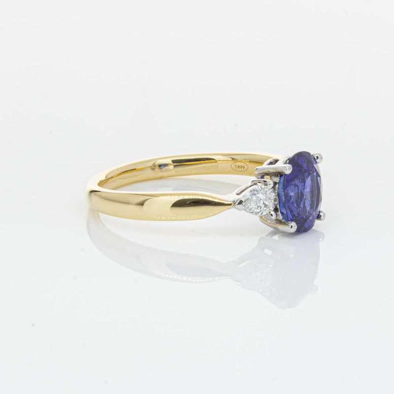 18ct Yellow Gold 1.47ct Sapphire & Diamond Ayla Ring-Ring-Walker & Hall