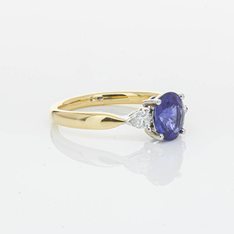 18ct Yellow Gold 1.47ct Sapphire & Diamond Ayla Ring-Ring-Walker & Hall