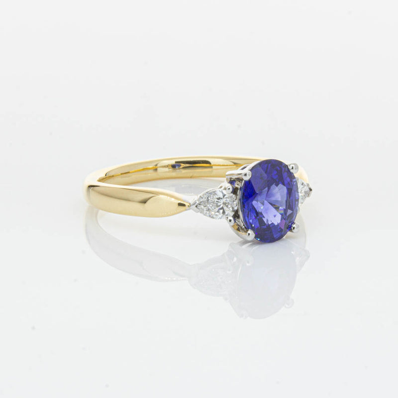 18ct Yellow Gold 1.47ct Sapphire & Diamond Ayla Ring-Ring-Walker & Hall