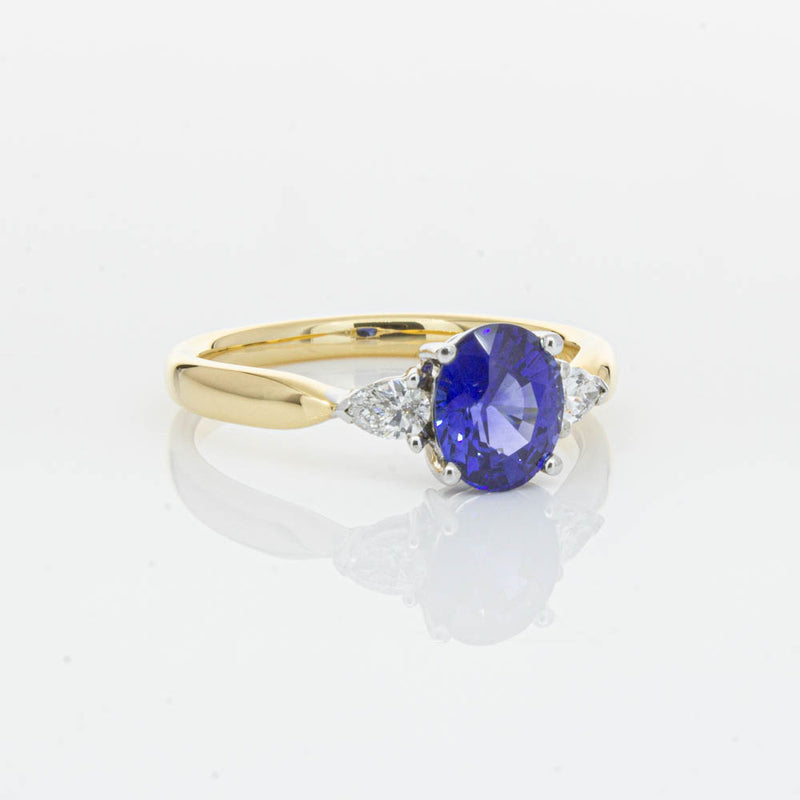18ct Yellow Gold 1.47ct Sapphire & Diamond Ayla Ring-Ring-Walker & Hall