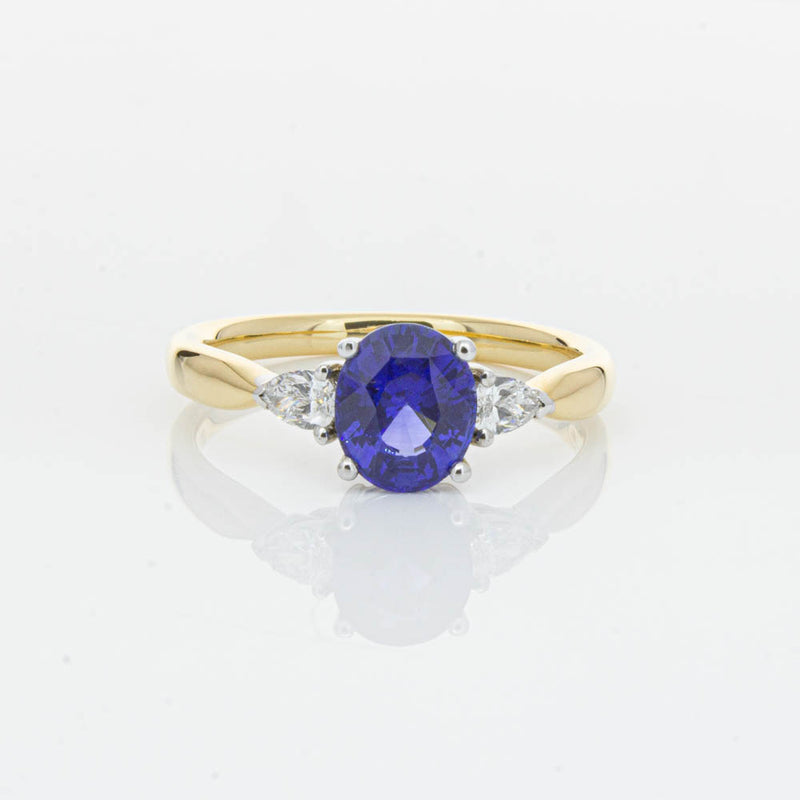 18ct Yellow Gold 1.47ct Sapphire & Diamond Ayla Ring-Ring-Walker & Hall