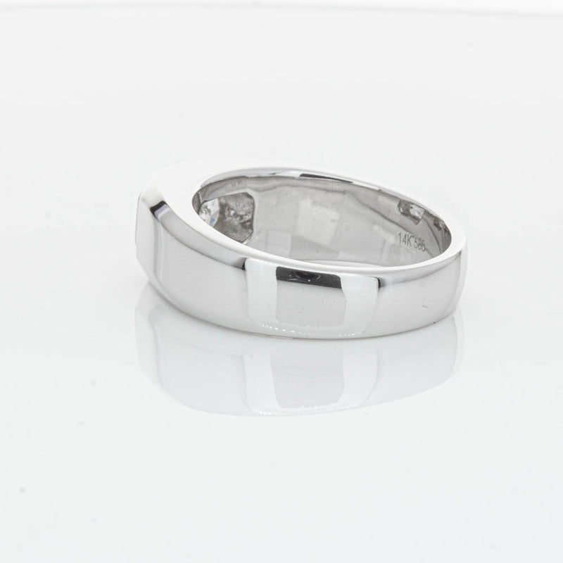 14ct White Gold Radiant Cut Diamond Ring-Ring-Walker & Hall