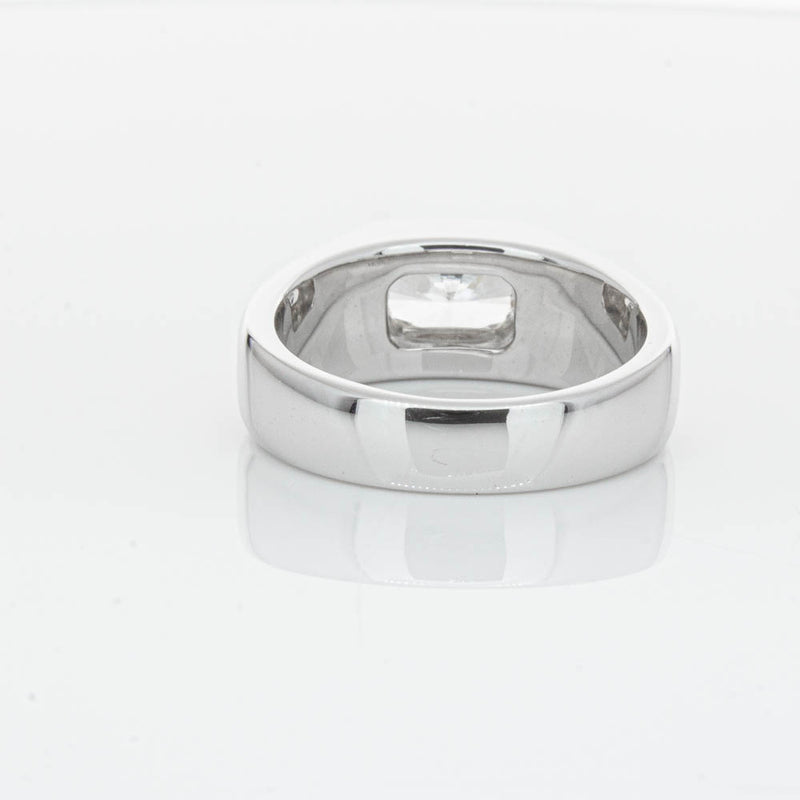 14ct White Gold Radiant Cut Diamond Ring-Ring-Walker & Hall