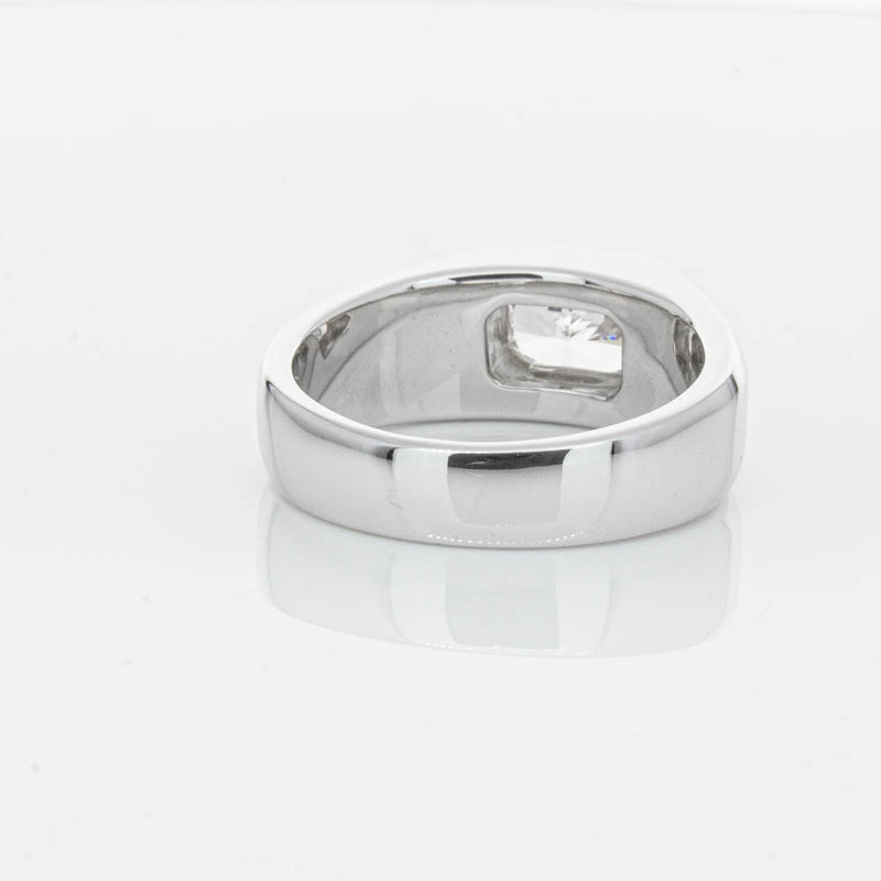 14ct White Gold Radiant Cut Diamond Ring-Ring-Walker & Hall