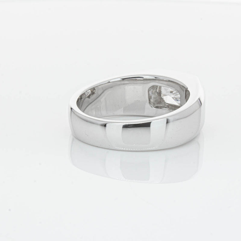 14ct White Gold Radiant Cut Diamond Ring-Ring-Walker & Hall