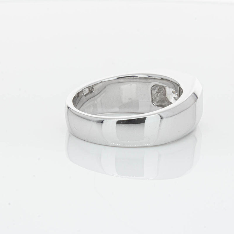 14ct White Gold Radiant Cut Diamond Ring-Ring-Walker & Hall