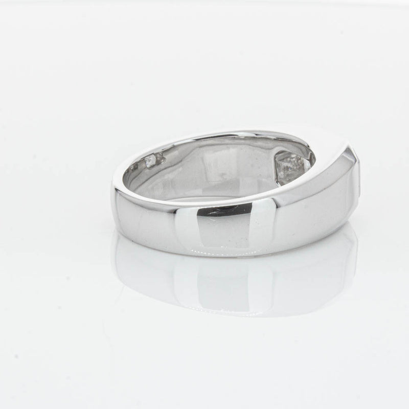 14ct White Gold Radiant Cut Diamond Ring-Ring-Walker & Hall