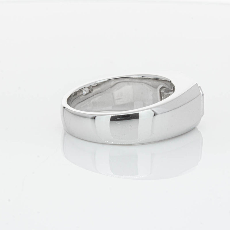 14ct White Gold Radiant Cut Diamond Ring-Ring-Walker & Hall