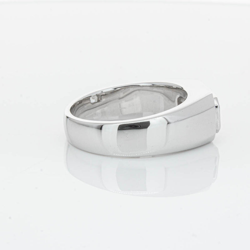 14ct White Gold Radiant Cut Diamond Ring-Ring-Walker & Hall