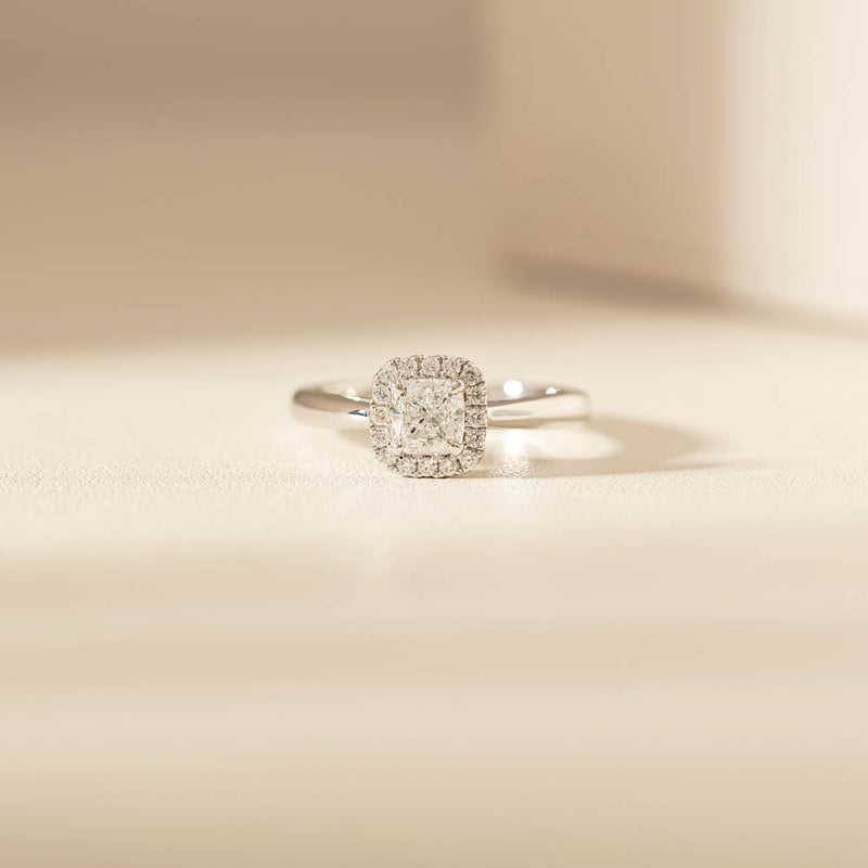 18ct White Gold .75ct Diamond Nina Ring-Ring-Walker & Hall