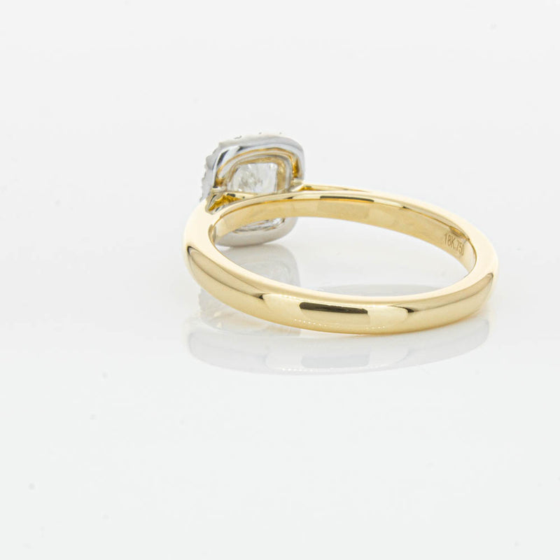18ct Yellow Gold Cushion Cut Diamond Nina Ring-Ring-Walker & Hall