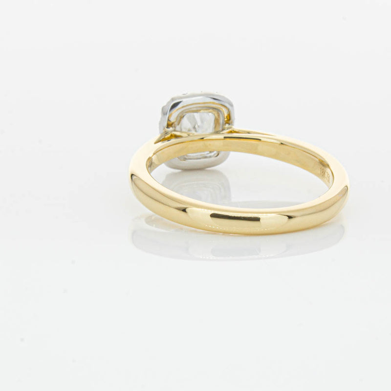18ct Yellow Gold Cushion Cut Diamond Nina Ring-Ring-Walker & Hall