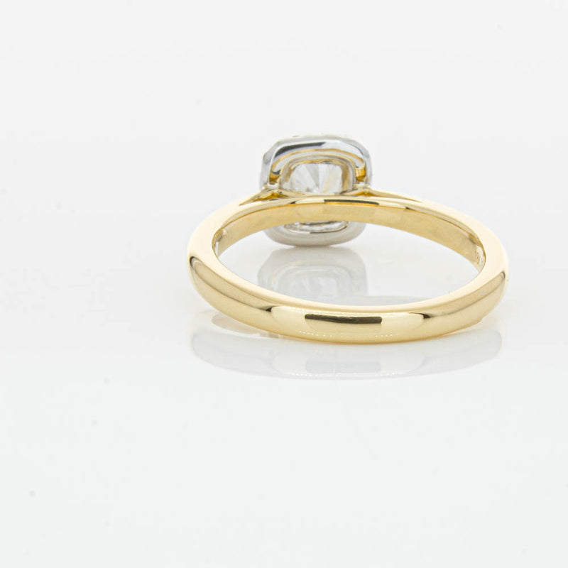 18ct Yellow Gold Cushion Cut Diamond Nina Ring-Ring-Walker & Hall