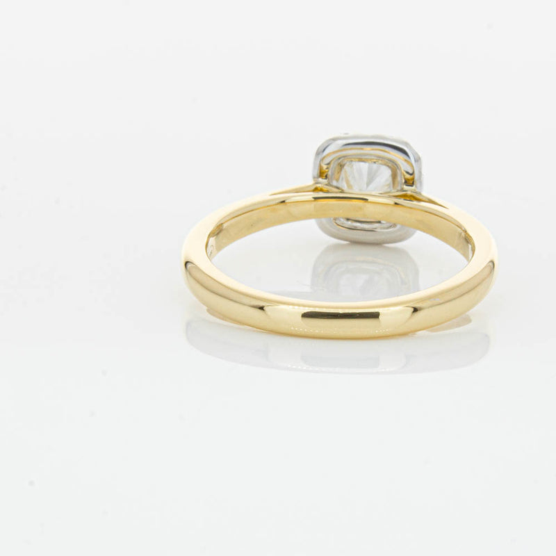 18ct Yellow Gold Cushion Cut Diamond Nina Ring-Ring-Walker & Hall